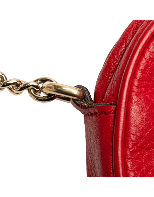 Pre-Loved by Azura Reborn - Pre-Loved Mini Pebbled Calfskin Soho Chain Crossbody