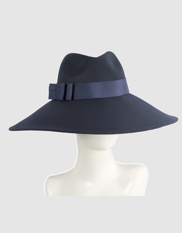 Max Alexander - Wide Brim Navy Winter Hat
