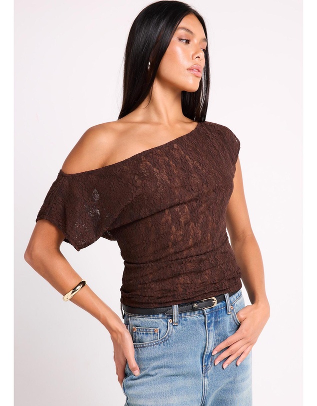 Alice In The Eve - Natalie Lace Slouch Top