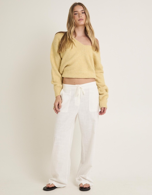 Subtitled - Lenny Linen Patch Pocket Pants