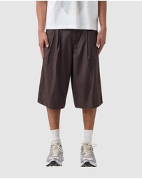 Zanerobe - Pinstripe Mega Short Choc Stripe