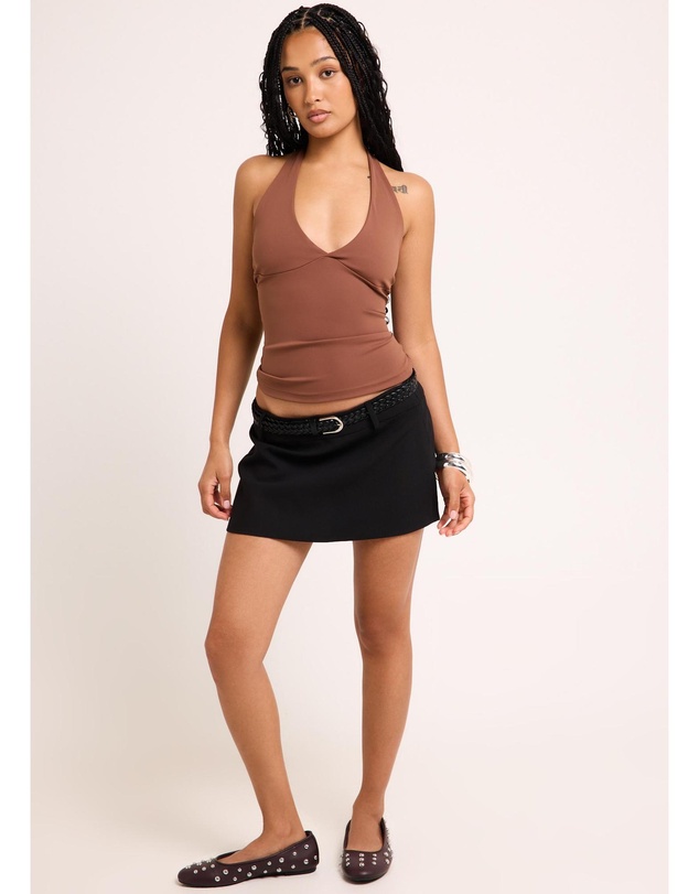 General Pants Co. Basics - Plunge Halter Top