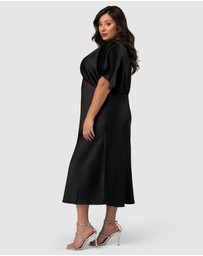 Pink Dusk by Curve Project - Wanting More Midi Dress
