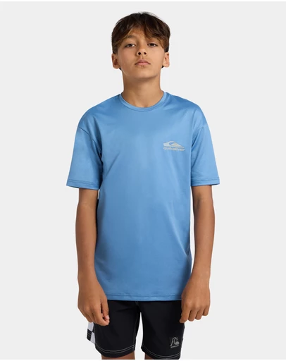 Quiksilver - Boys 8 to 16 Carbon Short Sleeve Rashguard
