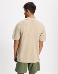 Rhythm - Textured Knit SS Shirt