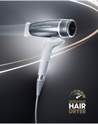ghd - speed Professional Hair Dryer in Silver White