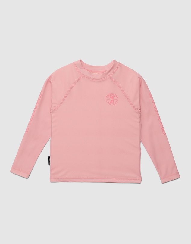 Crywolf - LONG SLEEVE RASH VEST Pink