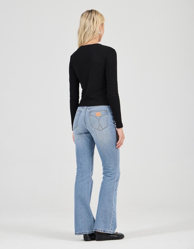 Rolla's - Pointelle Classic Long Sleeve Top