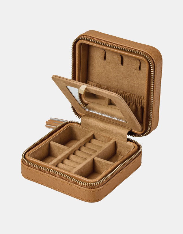 Wolf - WOLF Lauren Zip Travel Case Caramel