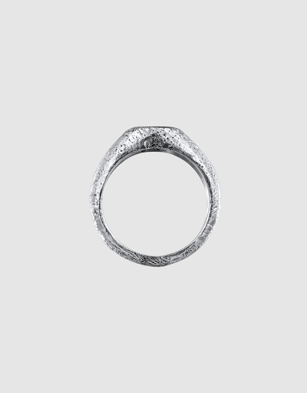 Haze & Glory - ICONIC EXCLUSIVE - Deap Sea Signet Ring in Oxidised 925 Silver
