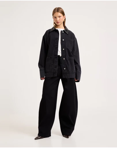 Rolla's - Denim Chore Jacket Mercer Black