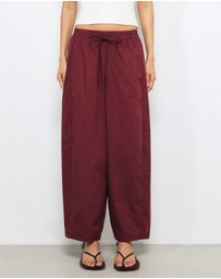 AERE - Organic Cotton Barrel Leg Pants