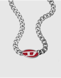 Diesel - Steel Silver Tone Necklace