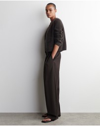 COS - Brushed-Cashmere Crew-Neck Cardigan