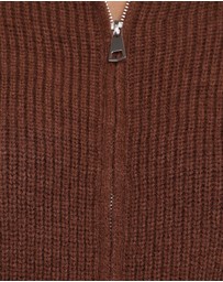 Petal & Pup - Kourtney Zip Cardigan - Brown