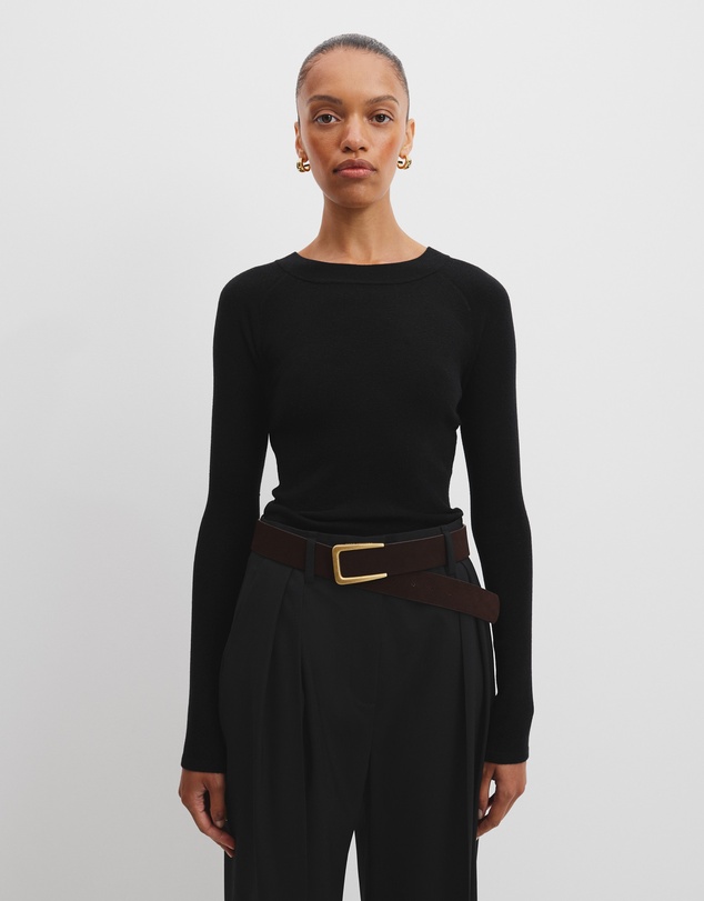 Country Road - Merino Wool Silk Long Sleeve Knit
