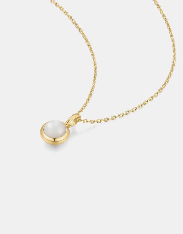 Ania Haie - Ania Haie Gold Mother of Pearl Pendant Necklace