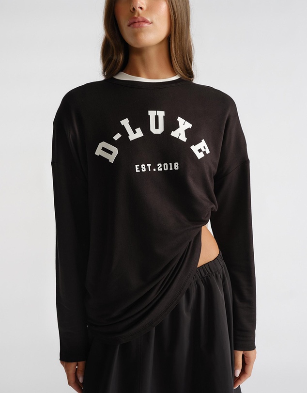 Decjuba - D-Luxe Long Sleeve Logo Top