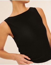 AERE - Cotton Boat Neck Tank