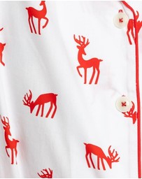 Sant And Abel - Women's Reindeer Red Long PJ Set