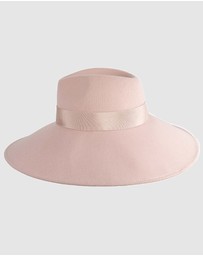 Max Alexander - Wide Brim Pink Winter Hat