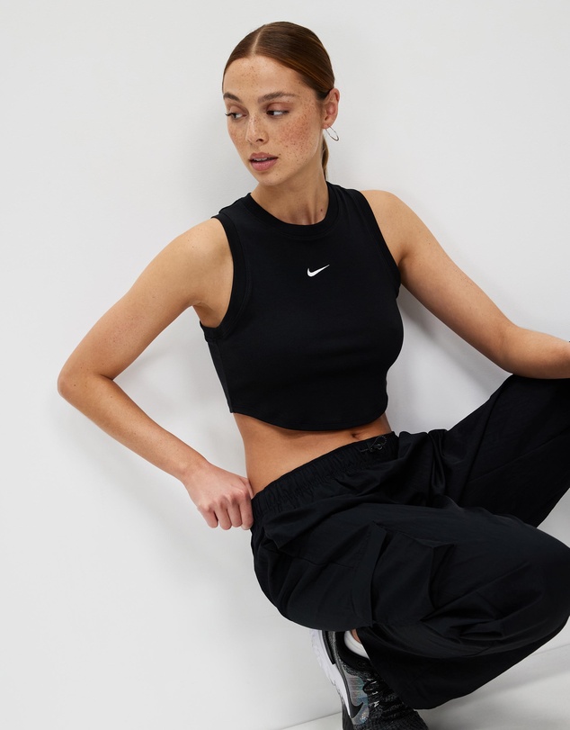 Nike - Sportswear Chill Knit Tight Cropped Mini-Rib Tank Top