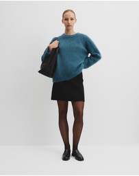 Country Road - Long Sleeve Fluffy Crew Knit