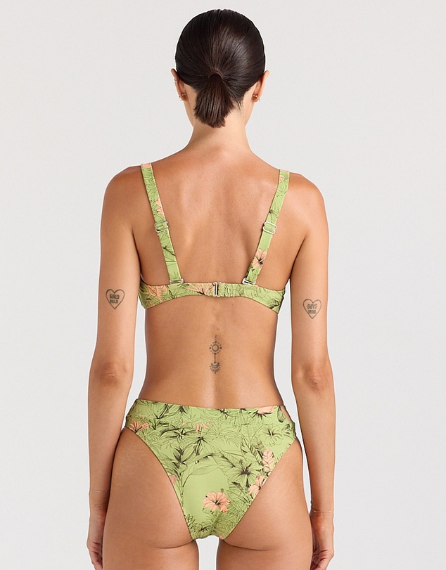 Poolside Paradiso - Tropico High Cut Band Bikini Bottom - Margarita