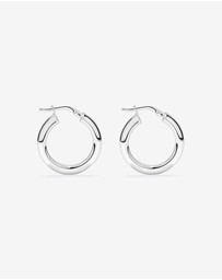 Michael Hill - Half Round Hoop Earrings in Sterling Silver