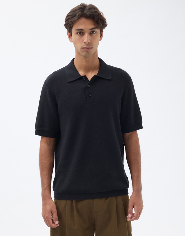 AERE - Organic Cotton Short Sleeve Polo