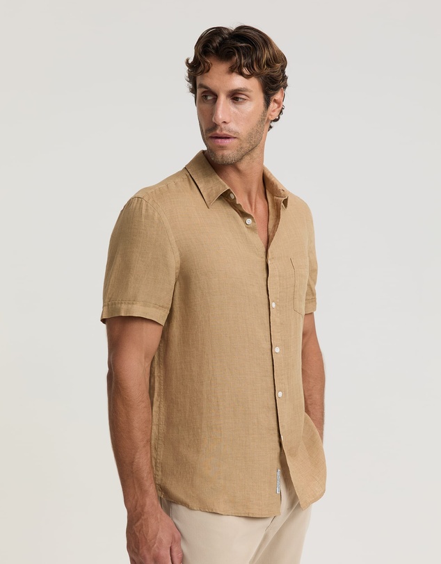Sportscraft - Short Sleeve Delave Linen Shirt