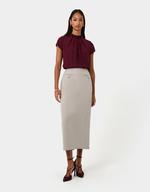 Forcast - Milla Column Midi Skirt