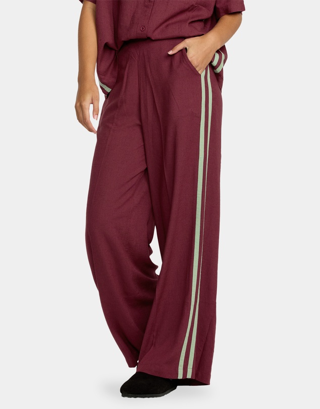 RVCA - Womens Syd Stripe Elastic Waist Pants