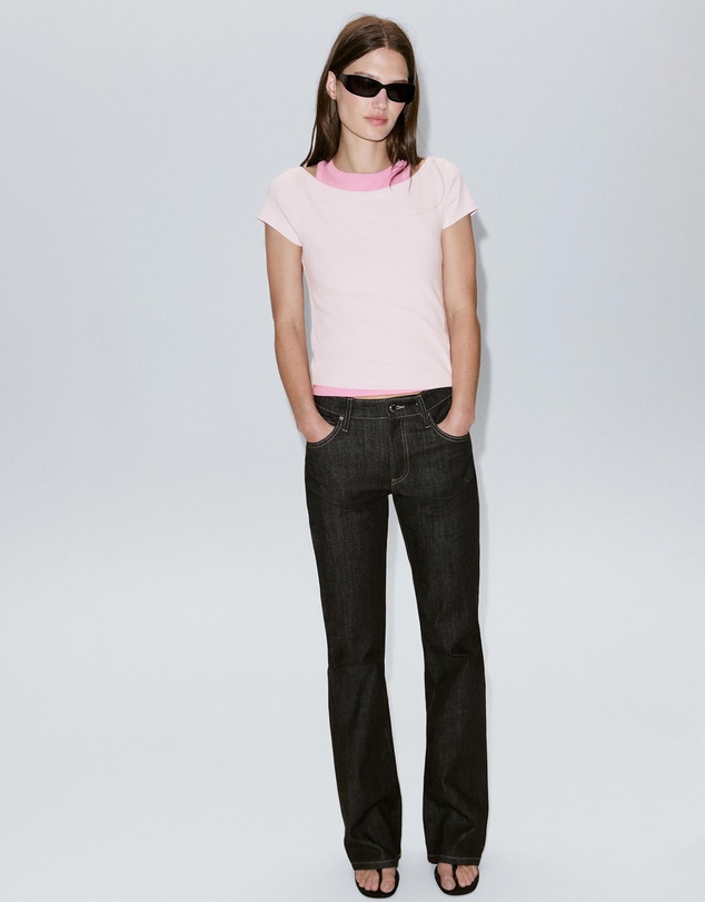 M.N.G - Two-Tone Contrast T-Shirt