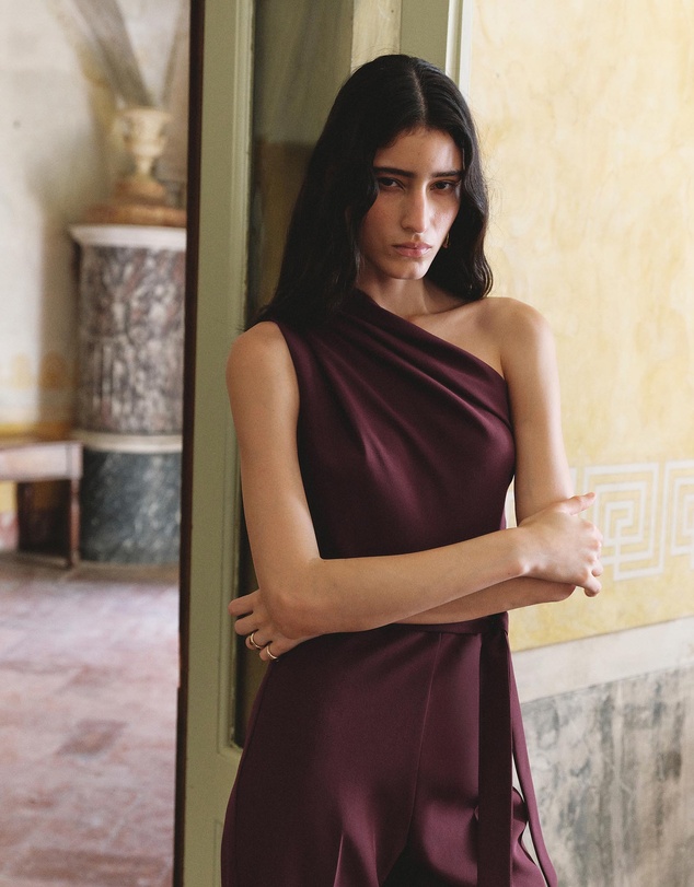 M.N.G - Asymmetrical Belted Jumpsuit