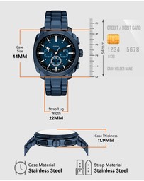 Fossil - Machine Blue Chronograph Watch