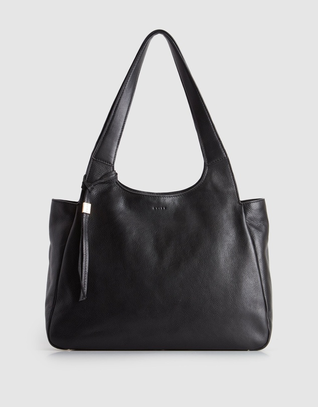 Evity - Clara Leather Charm Tote Bag