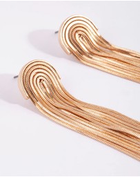 Lovisa - Gold Waterfall Cup Chain Earrings