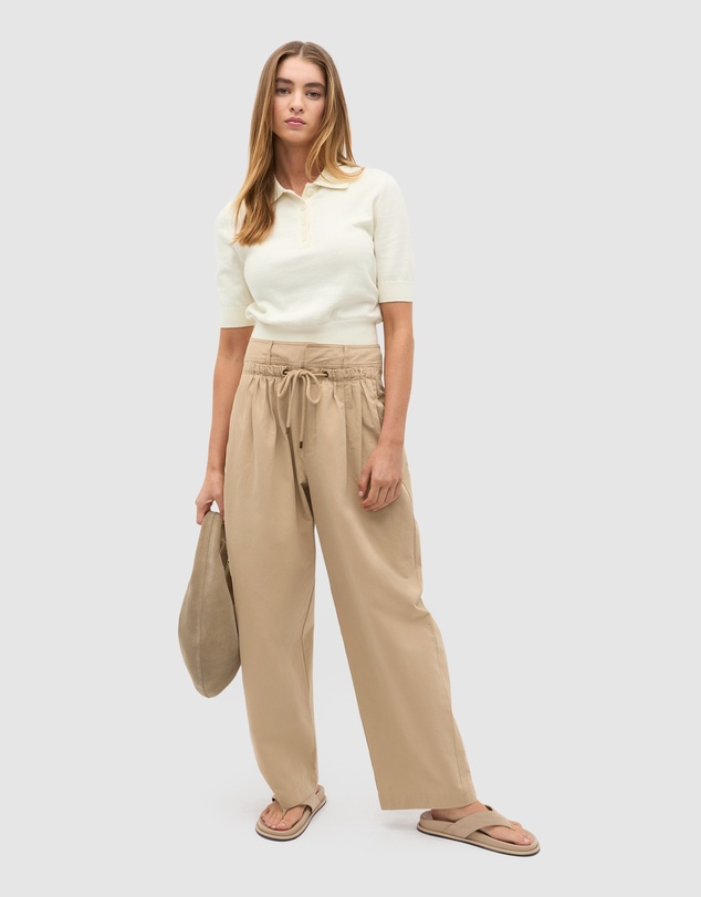 Seed Heritage - Double Waist Cotton Pant