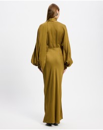 & Other Stories - Scarf-Detail Satin Maxi Dress