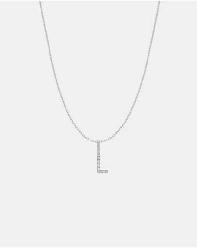 Ania Haie - Ania Haie Silver Letter L Initial Necklace