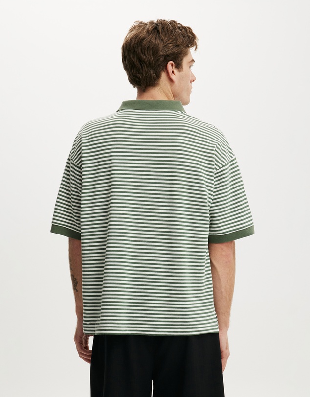 Cotton On - Box Fit Short Sleeve Polo
