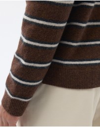 AERE - Stripe Wool Polo