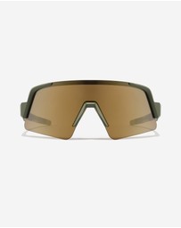 Hawkers Co - HAWKERS Nexus - Military Green Gold Sunglasses for Men and Women