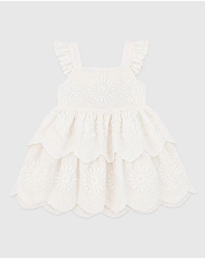 Bebe by Minihaha - Tiered Broidery Dress