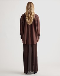 Decjuba - Heather Oxford Oversized Shirt