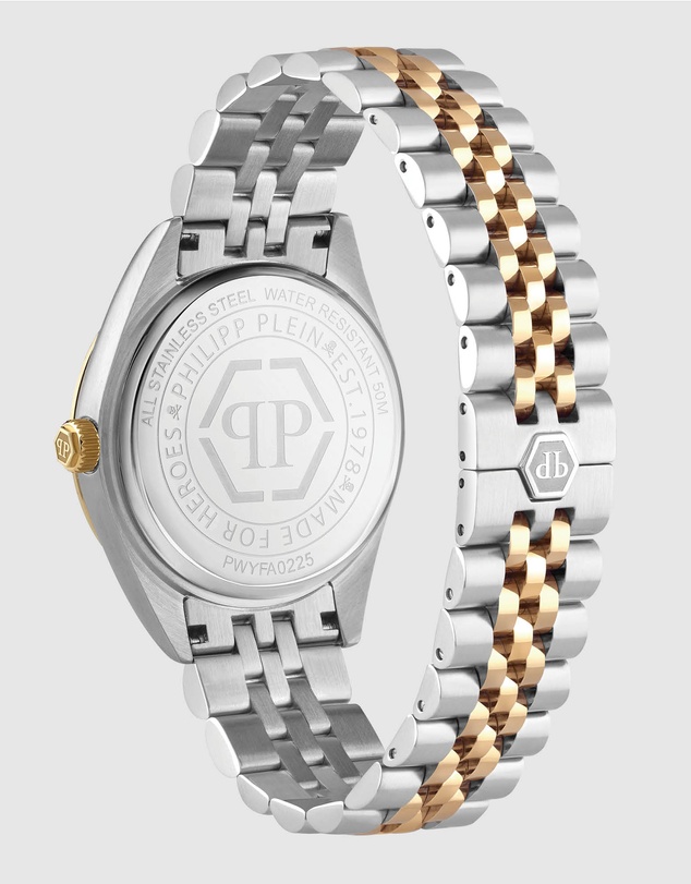 Philipp Plein - DATE SUPERLATIVE 34mm Gold-Tone Analogue