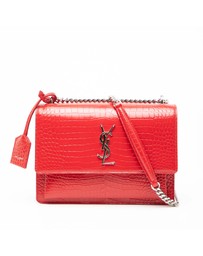 Pre-Loved by Azura Reborn - Pre-Loved Medium Croc Embossed Monogram Sunset Bag