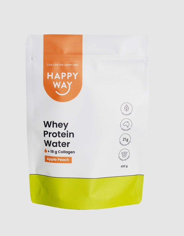 Happy Way - Apple Peach Whey Protein Water Powder