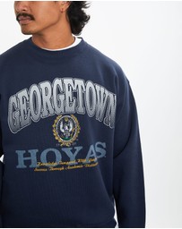 Vintage by The Real Deal - Pre Loved - 90s NCAA University of Georgetown Hoyas Sweatshirt